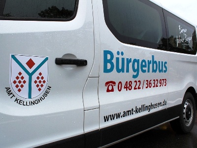 Der Bürgerbus im Amt Kellinghusen ist startklar. Foto: Dr. Holger Jansen/Agentur Landmobil