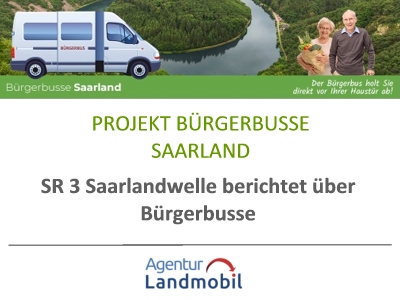 Das Projekt Bürgerbus Saarland der Agentur Landmobil war Thema für den Saarländischen Rundfunk SR 3 Saarlandwelle. Symbolfoto Bürgerbus/Archiv Dr. Holger Jansen/Agentur Landmobil